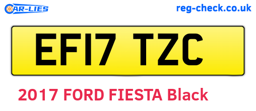 EF17TZC are the vehicle registration plates.
