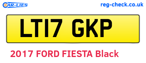 LT17GKP are the vehicle registration plates.