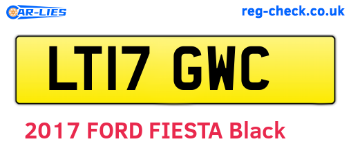 LT17GWC are the vehicle registration plates.