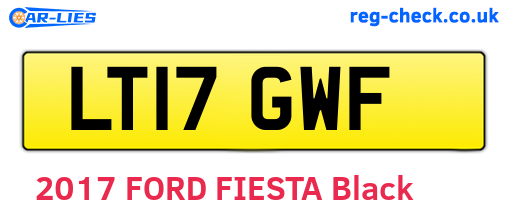 LT17GWF are the vehicle registration plates.