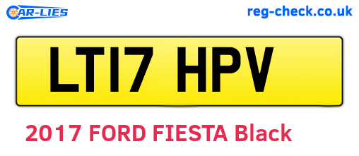 LT17HPV are the vehicle registration plates.