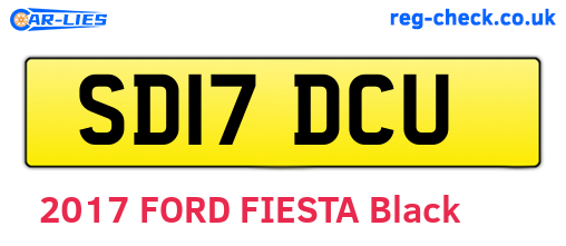 SD17DCU are the vehicle registration plates.