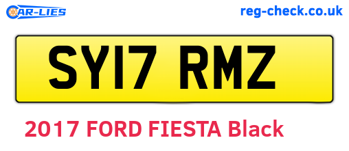 SY17RMZ are the vehicle registration plates.