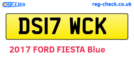 DS17WCK are the vehicle registration plates.