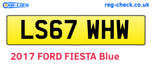 LS67WHW are the vehicle registration plates.