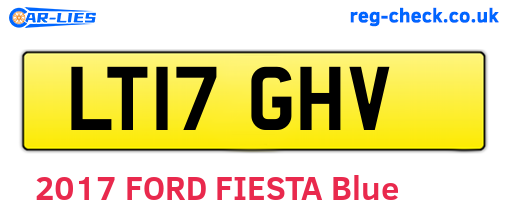 LT17GHV are the vehicle registration plates.