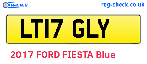 LT17GLY are the vehicle registration plates.