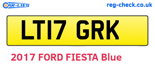 LT17GRK are the vehicle registration plates.