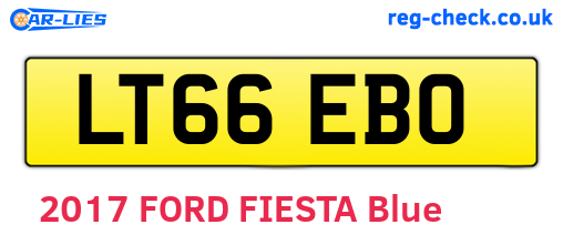 LT66EBO are the vehicle registration plates.