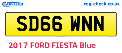 SD66WNN are the vehicle registration plates.