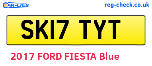 SK17TYT are the vehicle registration plates.