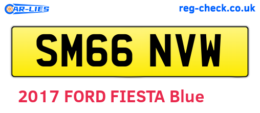 SM66NVW are the vehicle registration plates.