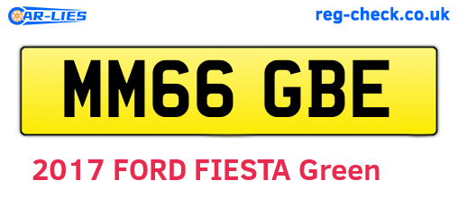 MM66GBE are the vehicle registration plates.