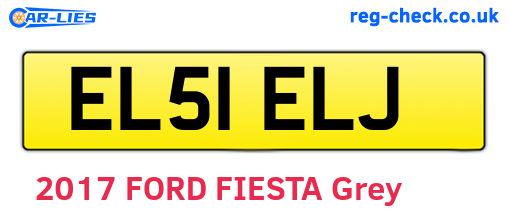 EL51ELJ are the vehicle registration plates.
