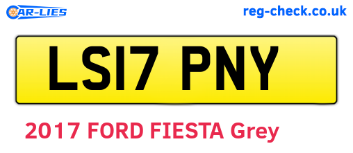LS17PNY are the vehicle registration plates.
