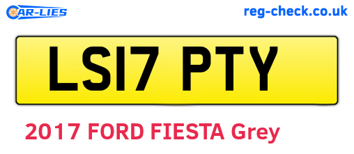 LS17PTY are the vehicle registration plates.