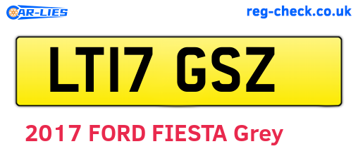 LT17GSZ are the vehicle registration plates.