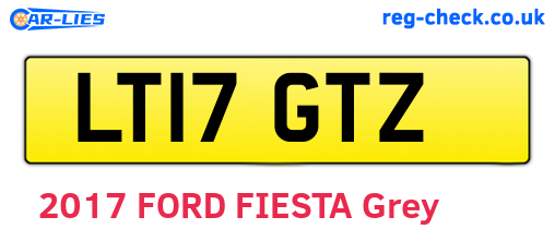 LT17GTZ are the vehicle registration plates.