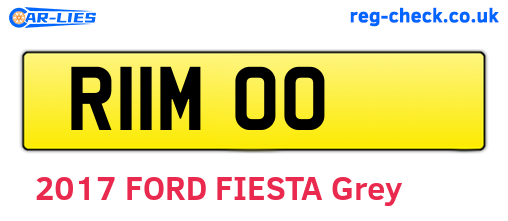 R11MOO are the vehicle registration plates.