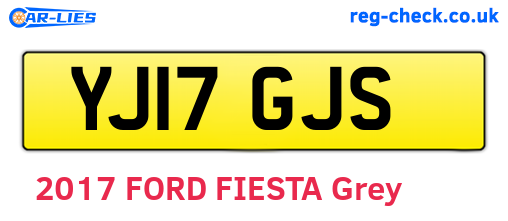 YJ17GJS are the vehicle registration plates.