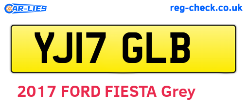 YJ17GLB are the vehicle registration plates.