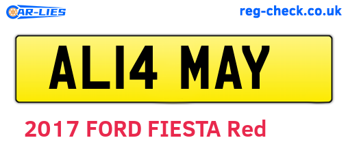 AL14MAY are the vehicle registration plates.