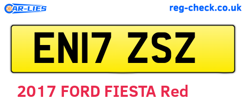 EN17ZSZ are the vehicle registration plates.