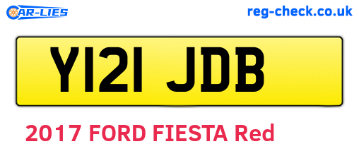 Y121JDB are the vehicle registration plates.