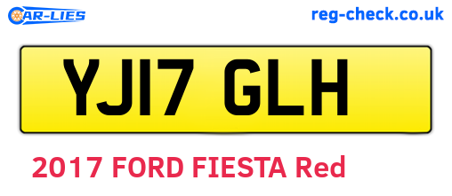 YJ17GLH are the vehicle registration plates.