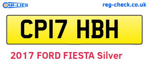 CP17HBH are the vehicle registration plates.