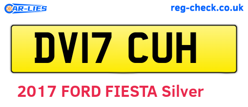DV17CUH are the vehicle registration plates.