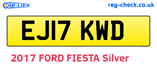 EJ17KWD are the vehicle registration plates.