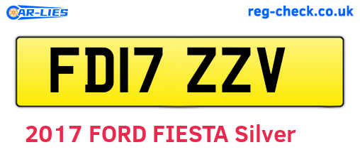 FD17ZZV are the vehicle registration plates.