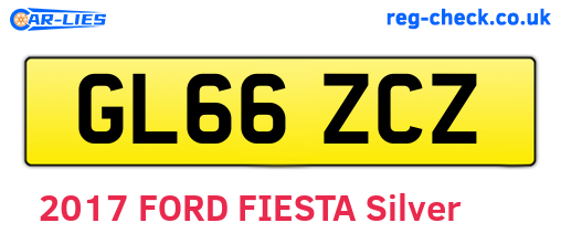 GL66ZCZ are the vehicle registration plates.