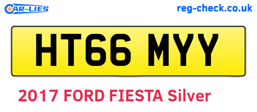 HT66MYY are the vehicle registration plates.