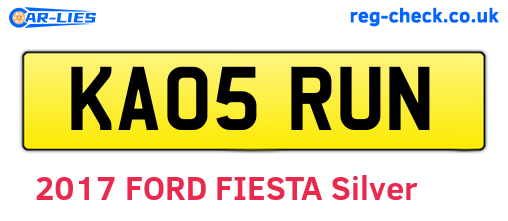 KA05RUN are the vehicle registration plates.