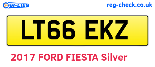 LT66EKZ are the vehicle registration plates.
