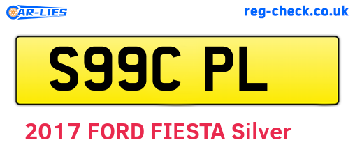 S99CPL are the vehicle registration plates.