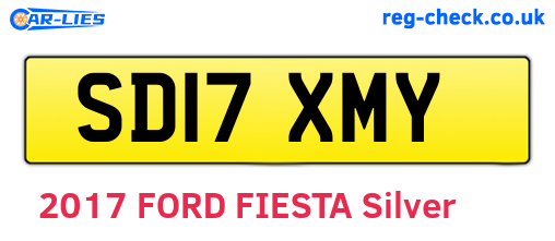 SD17XMY are the vehicle registration plates.