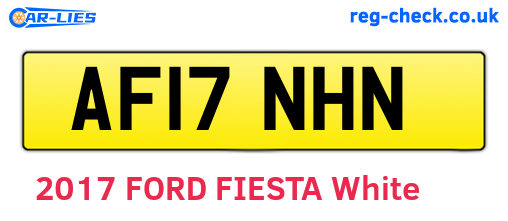 AF17NHN are the vehicle registration plates.