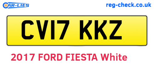 CV17KKZ are the vehicle registration plates.