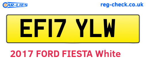 EF17YLW are the vehicle registration plates.