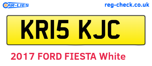 KR15KJC are the vehicle registration plates.