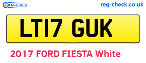 LT17GUK are the vehicle registration plates.