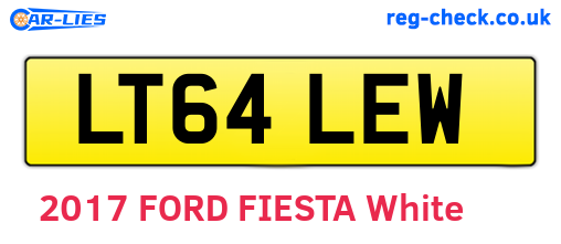 LT64LEW are the vehicle registration plates.