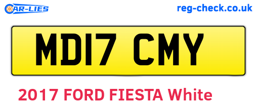 MD17CMY are the vehicle registration plates.