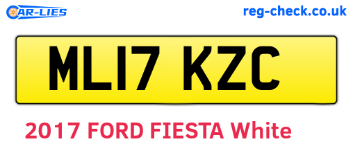 ML17KZC are the vehicle registration plates.
