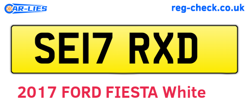 SE17RXD are the vehicle registration plates.