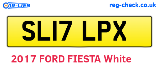 SL17LPX are the vehicle registration plates.