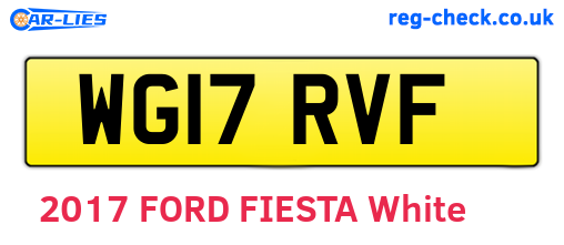 WG17RVF are the vehicle registration plates.